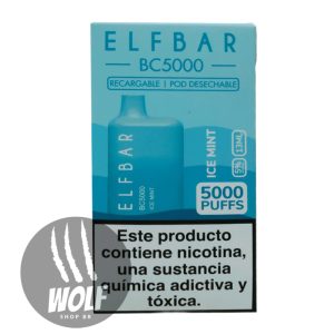 Elf Bar BC5000 Ice Mint Pod Descartável