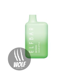 Elf Bar BC5000 - Sour Apple - Pod Descartável - 5000 Puffs 650mah