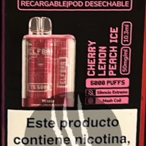 Elf Bar TE5000 Cherry Lemon Peach Ice Pod Descartável