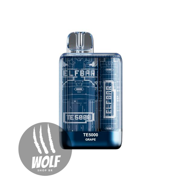 Elf Bar TE5000 Grape Pod Descartável 5000 Puffs