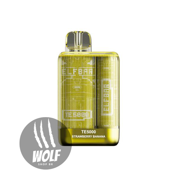 Elf Bar TE5000 Strawberry Banana Pod Descartável 5000 Puffs