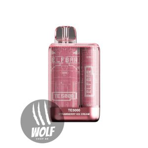 Elf Bar TE5000 Strawberry Ice Cream Pod Descartável 5000 Puffs