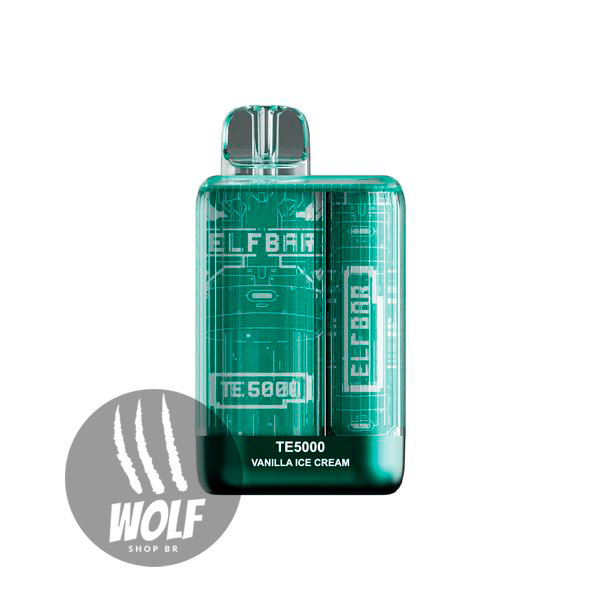 Elf Bar TE5000 Vanilla Ice Cream Pod Descartável 5000 Puffs