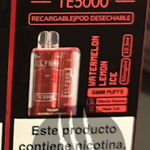 Elf Bar TE5000 Watermelon Lemon Ice Pod Descartável 5000 Puffs
