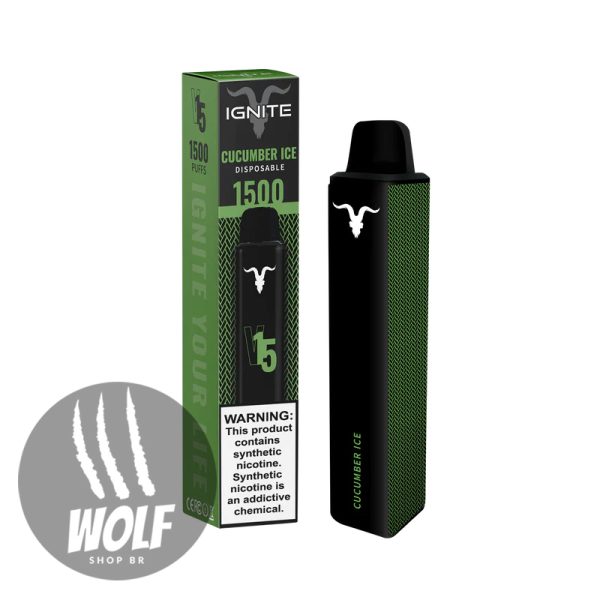 Ignite V15 Cucumber Ice Pod Descartável 1500 Puffs