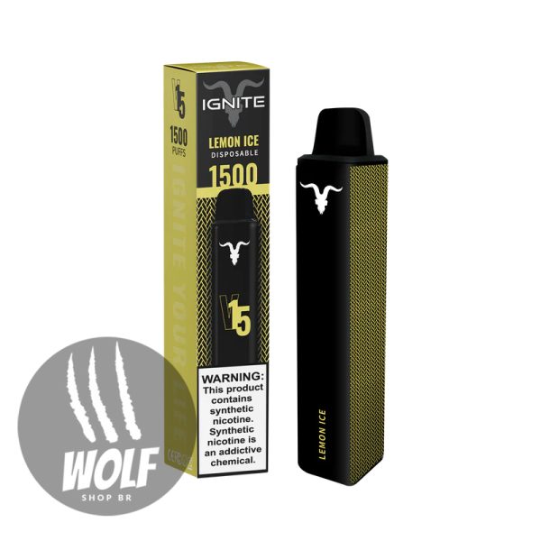 Ignite V15 Lemon Ice Pod Descartável 1500 Puffs