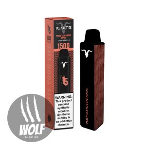 Ignite V15 Peach Cantaloupe Papaya Pod Descartável 1500 Puffs