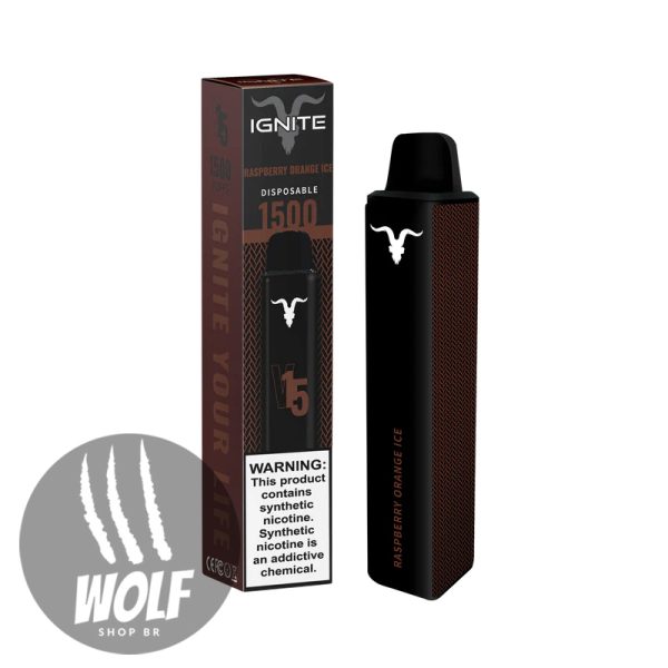 Ignite V15 Raspberry Orange Ice Pod Descartável 1500 Puffs