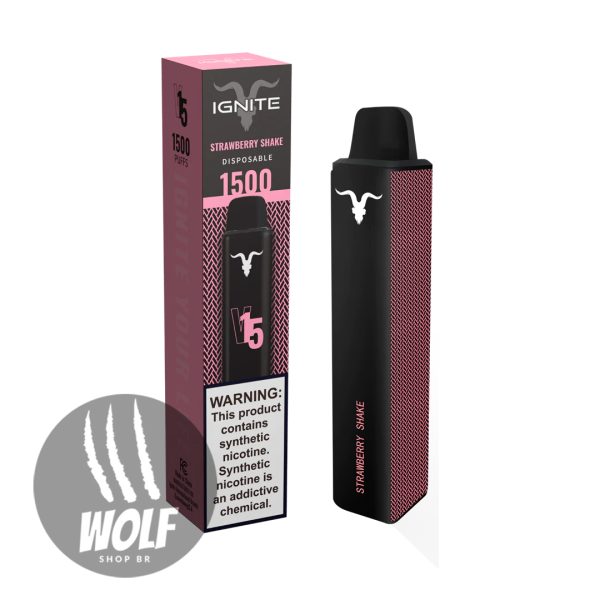 Ignite V15 Strawberry Shake Pod Descartável 1500 Puffs