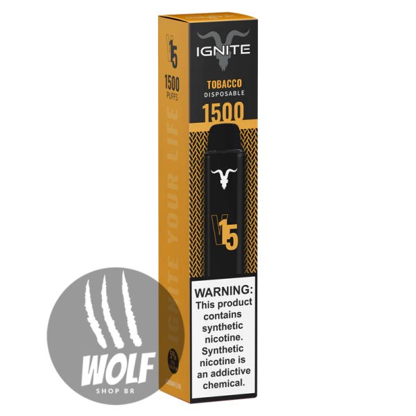 Ignite V15 Tobacco Pod Descartável 1500 Puffs