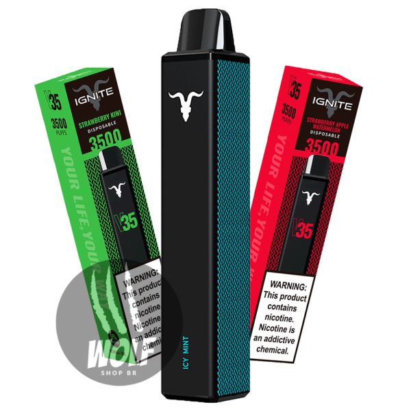 Ignite V35 Pod Descartável 3500 Puffs com Bateria 1000mAh