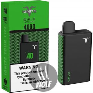Ignite V40 Guava Ice Pod Descartável Recarregável 4000 Puffs