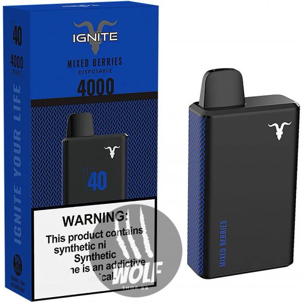 IGNITE V40 - 4000 Puffs - Mixed Berries - Pod Descartável