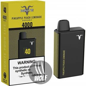 IGNITE V40 - 4000 Puffs - Pineapple Peach Lemonade - Pod Descartável