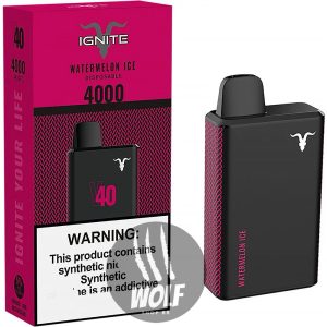 Ignite V40 Watermelon Ice Pod Descartável Recarregável 4000 Puffs