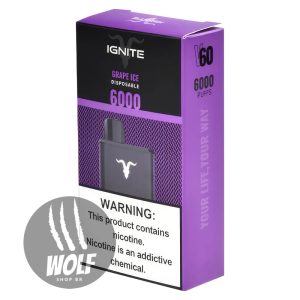 Ignite V60 Grape Ice Pod Descartável 6000 Puffs