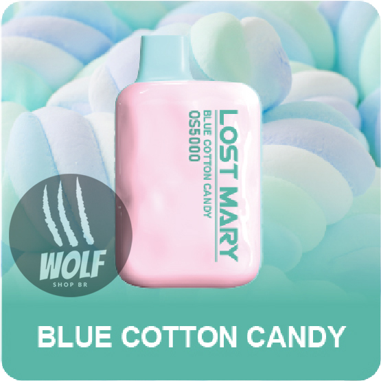 Lost Mary OS5000 Blue Cotton Candy Pod Descartável 5000 Puffs