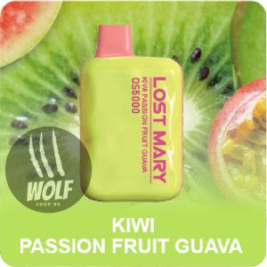 Lost Mary OS5000 Kiwi Passion Fruit Guava Pod Descartável 5000 Puffs