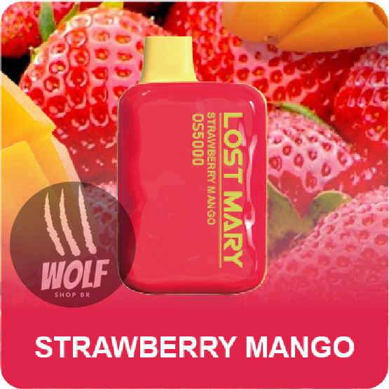 Lost Mary OS5000 Strawberry Mango Pod Descartável 5000 Puffs