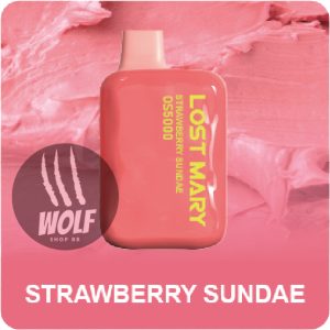 Lost Mary OS5000 Strawberry Sundae Pod Descartável 5000 Puffs