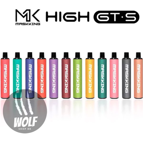 Maskking High GT S Pod Descartável 2500 Puffs Compacto