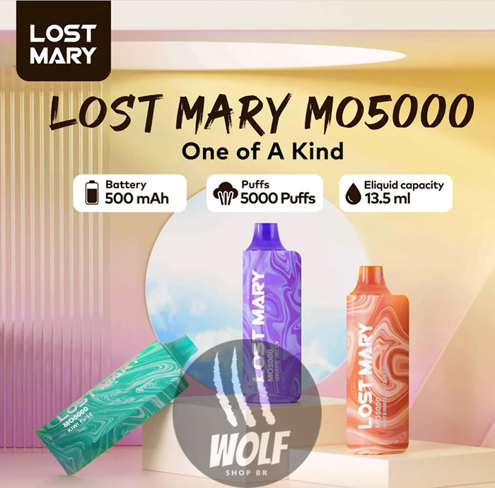 Apresentando o Pod Descartável Lost Mary MO5000 na Wolf