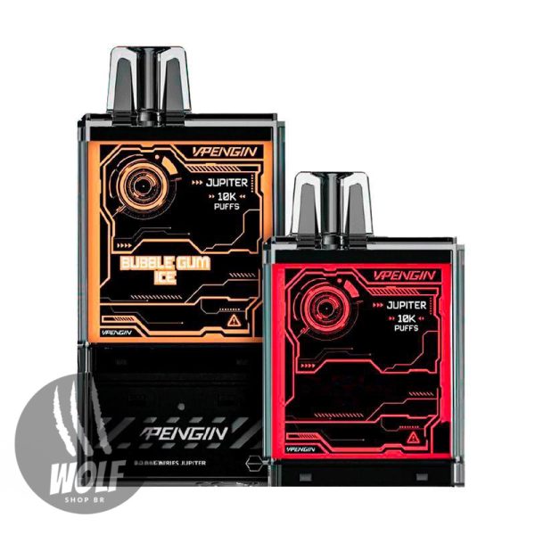 Pod Descartável Vapengin Jupiter 20K Bubblegum Ice + Mango Strawberry Na Wolf Shop Brasil