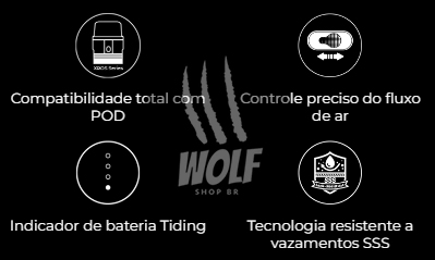 Principais Características do Vaporesso XROS NANO na Wolf Shop