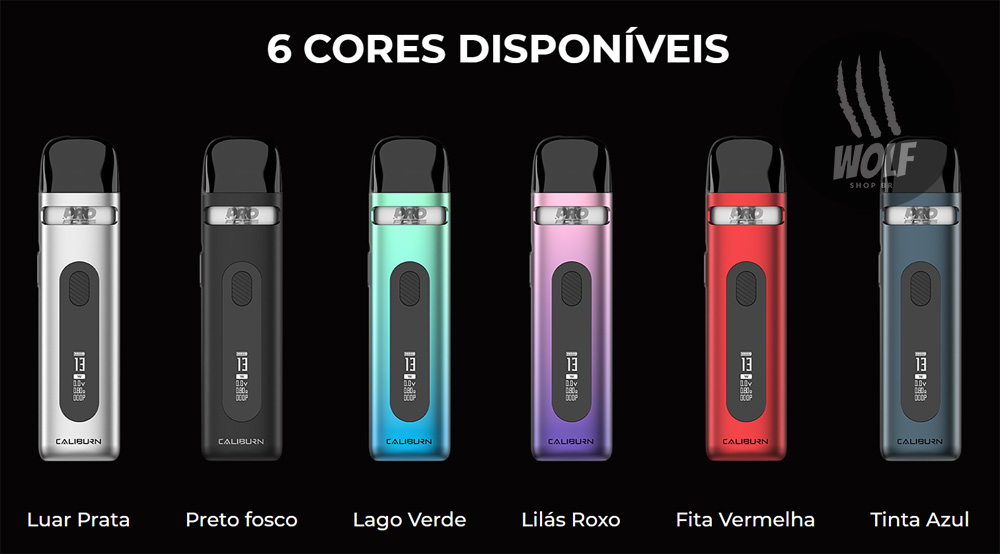 Todas as Cores Pod System UWELL Caliburn X na Wolf