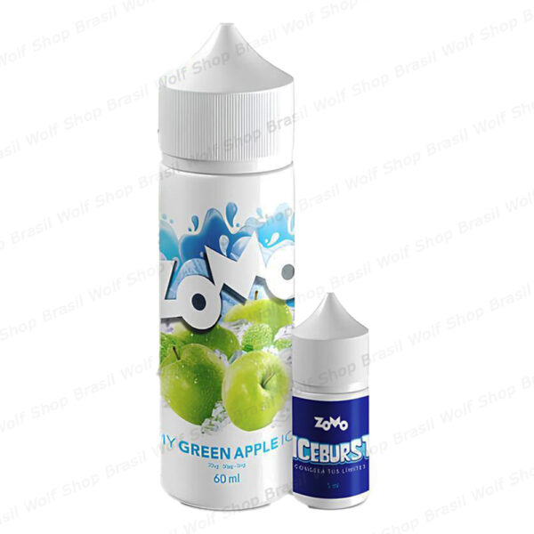 Nice Salt ZOMO Vape Ice Burst Juice Free Base Green Apple Ice na Wolf Shop