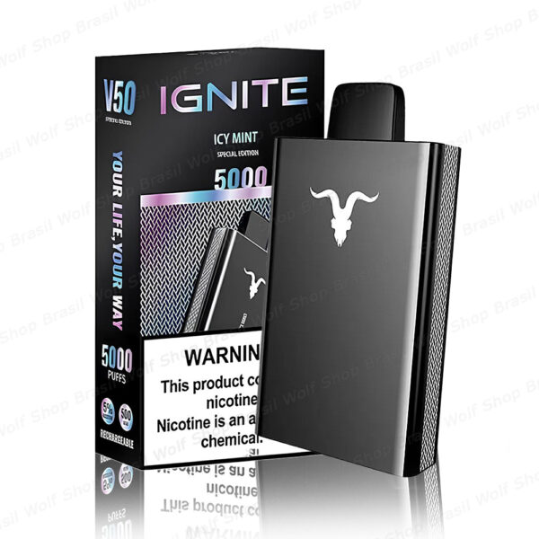 Principal Pod Descartável IGNITE V50 Black Special Edition na Wolf Shop Brasil