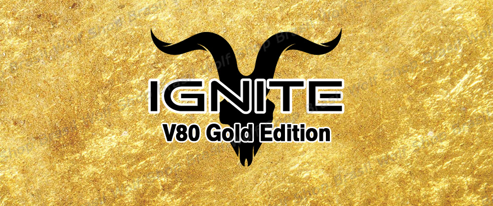Banner Pod Descartável IGNITE V80 Gold Edition na Wolf Shop Brasil