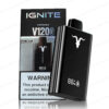 Principal Pod Descartável IGNITE V120 PRO Black na Wolf Shop Brasil