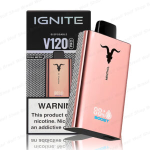 Principal Pod Descartável IGNITE V120 PRO Rose Gold na Wolf Shop Brasil